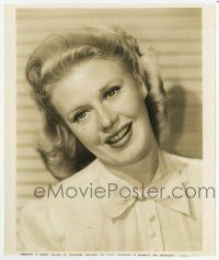 8s300 GINGER ROGERS 8x9.75 still '50s head & shoulders smiling c/u of the pretty leading lady!