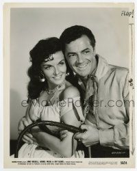 8s355 HOT BLOOD 8x10 still '56 smiling close up of Cornel Wilde & sexy Jane Russell!