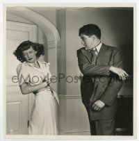 8s374 IN THIS OUR LIFE 8.25x8.25 still '42 intense Dennis Morgan slapping Bette Davis by Welbourne!