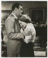 8s373 IN THIS OUR LIFE 7.75x9.5 still '42 George Brent comforts crying Bette Davis by Bert Six!