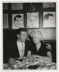 8s406 JAYNE MANSFIELD/MICKEY HARGITAY 8x10 still '60s the celebrity couple by David Gill Evans!