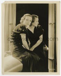8s419 JOAN CRAWFORD 8x10.25 still '30s wonderful seated close up by mirror looking over shoulder!