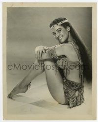 8s421 JOAN TAYLOR 8x10 still '57 sexy portrait in Native American outfit, publicity for War Drums!