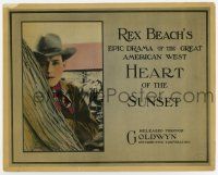 8s019 HEART OF THE SUNSET color 8x10 LC '18 Rex Beach's Epic Drama of the Great American West!