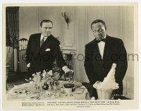 8s531 MAN ABOUT TOWN 8x10.25 still '39 great scene with Jack Benny & Rochester by table!