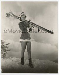 8s540 MARGOT STEVENSON 7.5x9.5 still '39 as a sexy streamlined Santa Claus with skis by Lacy!