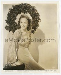 8s612 NANCY COLEMAN 8.25x10 still '42 wearing a pretty gown in preparation for Christmas!