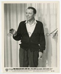 8s641 OCEAN'S 11 8.25x10 still '60 great smiling c/u of Frank Sinatra holding cigarette!