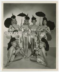 8s653 OUTLAW WOMEN candid 8.25x10 still '52 posed portrait of six sexy ladies in skimpy outfits!