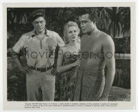 8s663 PEARL OF THE SOUTH PACIFIC 8.25x10 still '55 sexy Virginia Mayo in sarong w/Morgan & Fuller!