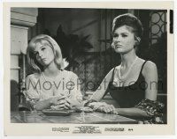 8s669 PLEASURE SEEKERS 8x10.25 still '65 close up of sexy Carol Lynley & Pamela Tiffin at table!
