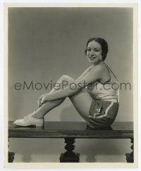 8s683 PRISCILLA LAWSON 8x10 still '30s doing exercises to show how she stays fit by Freulich!