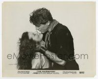 8s697 RAINMAKER 8x10 still '56 best c/u of Burt Lancaster about to kiss Katharine Hepburn!