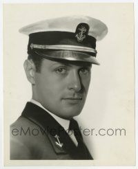 8s725 ROBERT MONTGOMERY deluxe 8x10 still '30s head & shoulders portrait in Navy uniform by Hurrell!