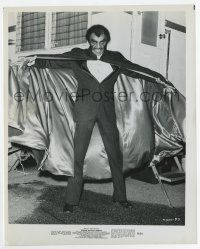 8s759 SCREAM BLACULA SCREAM candid 8x10 still '73 William Marshall in vampire costume by trailer!