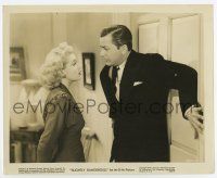 8s791 SLIGHTLY DANGEROUS 8.25x10 still '43 sexy Lana Turner looks coyly at worried Robert Young!