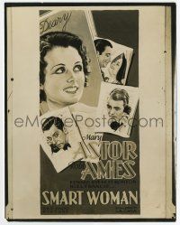 8s794 SMART WOMAN 8x10.25 still '31 art of pretty Mary Astor in talking on party line on 3-sheet!