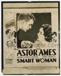 8s793 SMART WOMAN 8x10 still '31 art of pretty Mary Astor, Horton & Ames used on the 6-sheet!