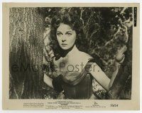 8s958 UNTAMED 8x10.25 still '55 close up of sexy Susan Hayward hiding in a tree in Africa!
