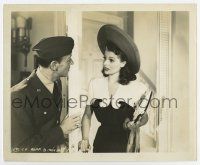 8s996 YOU'LL NEVER GET RICH 8.25x10 still '41 sexy Rita Hayworth stares at uniformed Fred Astaire!