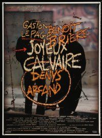 8t045 JOYEUX CALVAIRE Canadian 1sh '96 Denys Arcnad poverty melodrama, Gaston Lepage!