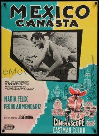 8t577 BASKET OF MEXICAN TALES Danish '56 Canasta de Cuentos Mexicanos, sexy Maria Felix!