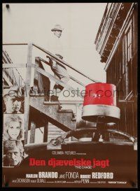 8t584 CHASE Danish R80s Marlon Brando, Jane Fonda, Robert Redford, directed by Arthur Penn