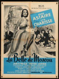 8t234 SILK STOCKINGS French 24x31 '58 musical version of Ninotchka with Fred Astaire & Charisse!