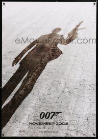 8t021 QUANTUM OF SOLACE teaser DS German '08 Daniel Craig as James Bond, cool shadow image!