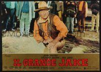 8t159 BIG JAKE Italian photobusta '71 great image western cowboy John Wayne!