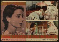 8t178 NUN'S STORY Italian photobusta '59 missionary Audrey Hepburn was not like the others!