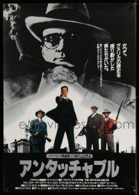 8t727 UNTOUCHABLES Japanese 29x41 '87 Kevin Costner, Robert De Niro, Sean Connery, Brian De Palma
