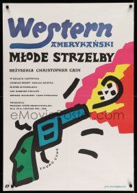 8t562 YOUNG GUNS Polish 26x38 '88 Emilio Estevez, Charlie Sheen, Sutherland, Mlodozeniec art