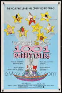 8w004 1001 RABBIT TALES 1sh '82 Bugs Bunny, Daffy Duck, Porky Pig, Chuck Jones cartoon!