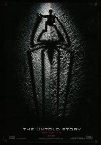 8w032 AMAZING SPIDER-MAN teaser DS 1sh '12 shadowy image of Andrew Garfield climbing wall!