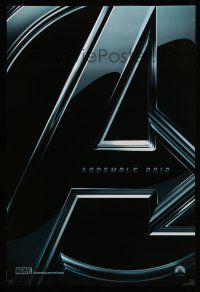 8w050 AVENGERS teaser DS 1sh '12 Robert Downey Jr & The Hulk, assemble 2012!