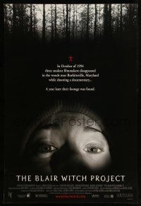 8w087 BLAIR WITCH PROJECT DS 1sh '99 Daniel Myrick & Eduardo Sanchez horror cult classic!