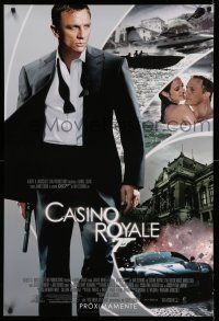 8w124 CASINO ROYALE Spanish/U.S. export advance DS 1sh '06 Daniel Craig as James Bond, Eva Green!