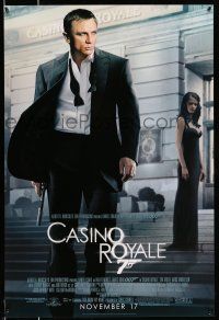 8w123 CASINO ROYALE advance 1sh '06 Daniel Craig as James Bond & sexy Eva Green!