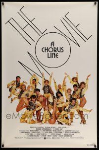 8w131 CHORUS LINE 1sh '85 cool Patrick Demarchelier photo of New York City Broadway group!