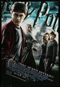 8w351 HARRY POTTER & THE HALF-BLOOD PRINCE advance DS 1sh '09 Radcliffe, Grint & Emma Watson!