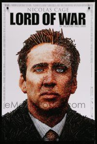 8w504 LORD OF WAR advance 1sh '05 wild bullet mosaic of arms dealer Nicolas Cage!