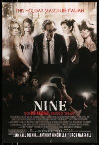 8w593 NINE advance DS 1sh '09 Daniel Day-Lewis, Kate Hudson, sexy Penelope Cruz & Fergie!