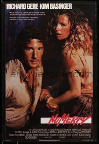 8w594 NO MERCY 1sh '86 close up of sexy Kim Basinger handcuffed to Richard Gere!
