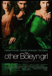 8w602 OTHER BOLEYN GIRL advance 1sh '08 Natalie Portman & sexy Scarlett Johansson, Eric Bana!