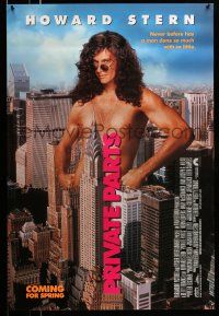 8w625 PRIVATE PARTS coming style advance 1sh '96 naked Howard Stern in New York City!