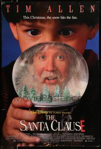 8w686 SANTA CLAUSE DS lenticular 1sh '94 Disney, image of fat jolly Tim Allen, Christmas comedy!