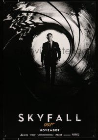 8w708 SKYFALL November standing style teaser 1sh '12 Daniel Craig as James Bond!