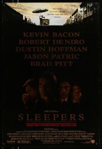 8w709 SLEEPERS DS 1sh '96 Robert De Niro, Dustin Hoffman, Jason Patric, Brad Pitt!