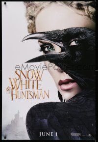 8w712 SNOW WHITE & THE HUNTSMAN teaser 1sh '12 sexy Charlize Theron, clever design!
